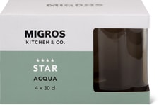 Star Acqua mince vert 4 pièces, 30cl (Couleur: vert, Taille: 000)