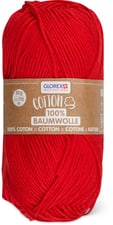 Fil Cotton, 100% coton, 50 g, rouge