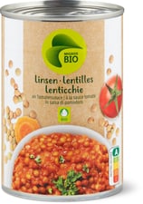 Bio Lentilles à la sauce tomate