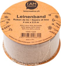 Ruban de Jute sable 40mmx1m