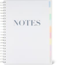 Carnet à spirales A4 avec registre