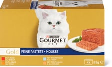 Gourmet Gold Fine pâté with beef, liver, turkey and tuna