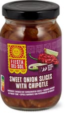 Fiesta del Sol Sweet Onion Slices with Chipotle marinée et fumée, mi-forte