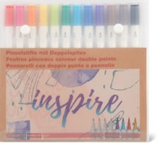 Feutres pinceaux coloeur double pointe