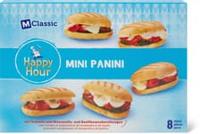 M-Classic Mini Panini avec tomates et préparations de mozzarella et de basilic