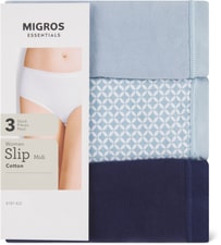 Slip Midi 3er Pack (Farbe: h'blau, Grösse: M)