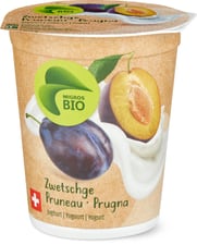 Bio yogourt pruneau