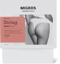 Ladies String Modal (Farbe: white, Grösse: S)
