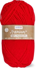 Fil Premium, 100% acrylique, rouge