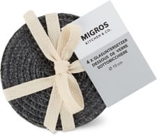 K&C dessous de verre anthracite Ø10cm