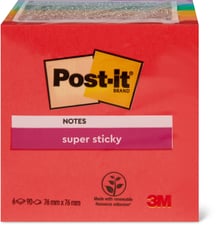 Notes adhésives 76 x 76 mm