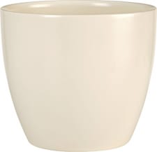 Céramique Pot (Couleur: Beige, Taille: ø: 28.0 cm x H: 25.2 cm)