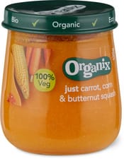 Organix carotte maïs courge