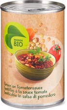 Bio lentilles à la sauce tomate