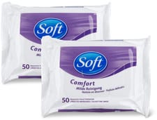 Soft Lingettes imprégnées Comfort en lot de 2