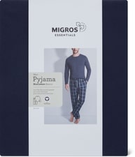 Men's Pyjama Bio (Farbe: night blue, Grösse: M)