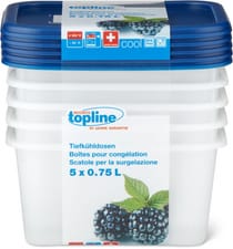M-Topline COOL Boîte de congélation 0.75L (Couleur: Bleu, Dimensions: L: 12.0 cm x H: 7.5 cm)
