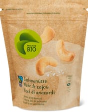 Bio Fairtrade Noix de cajou grillées et au sel de mer