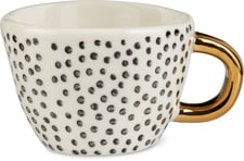 Tasse à expresso avec anse dorée 70 ml