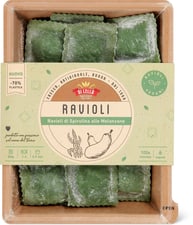 Ravioli di spirulina vegani
