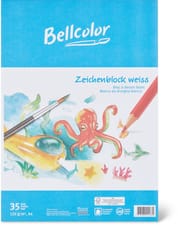 Bellcolor Bloc à dessin blanc A4