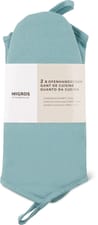 Guanto da forno in conf. da 2 color petrolio (Colore: Petrol)