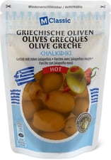 M-Classic Olives grecques Chalkidiki farcies avec jalapeños rouges