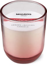 Bougie parfumeé en verre (Goût: SANDALWOOD)
