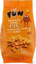 Party mix cacahuètes mais au curry