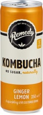 Remedy Kombucha No sugar, naturally Gingembre-citron