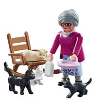 Playmobil 71172 Grand-mère avec chat