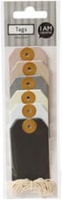 Tags, tons naturels, 24 pcs.