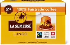 La Semeuse Fairtrade Capsules de café Lungo 33 capsules