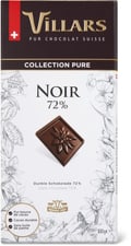 Villars Plaque de chocolat Noir 72% cacao