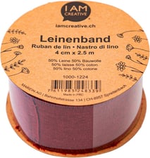 Ruban Jute bordeaux 40mmx1m