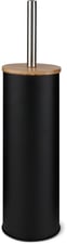 Porte-brosse WC noir/ bambou