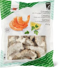 M-Budget ASC Crevettes crues et avec carapace entaillée