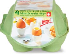 Maxi oeufs suisses plein air 4 x 68g+