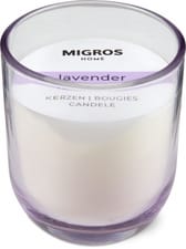 Bougie parfumeé en verre (Goût: LAVENDEL)
