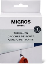 MHOME Crochet de porte acier chromé