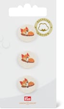 Boutons 2 trous renard