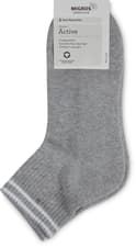 BIO Damen Kurzsocken Active 2er Pack (Farbe: h'grau, Grösse: 35-38)
