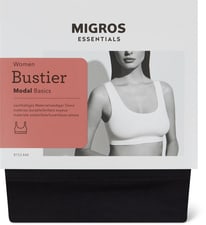 Ladies Bustier Modal (Farbe: black, Grösse: XXL)