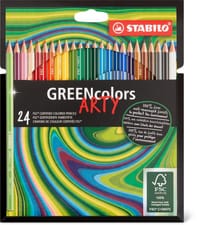 Set de crayons de couleur, 24 pces