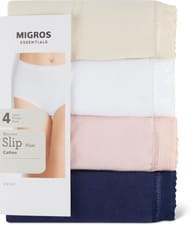 Damen Slip Maxi 4er (Farbe: h'rosa, Grösse: M)