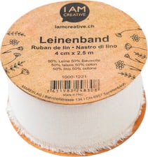 Ruban de Jute écru 40mmx1m