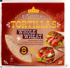 El Sombrero tortilla Whole wheat 8 pce