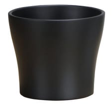 Céramique Pot (Couleur: Anthracite, Taille: ø: 24.0 cm x L: 34.0 cm x H: 22.0 cm)