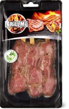 Grill mi brochette d'agneau