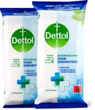 Duo de lingettes désinfectantes